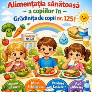 O alimentație sănătoasă înseamnă copii sănătoși, activi, veseli și plini de energie!